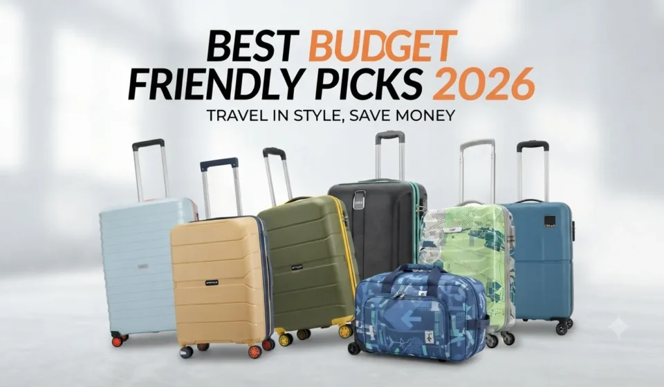 Collection of best budget-friendly travel luggage and suitcases for 2026