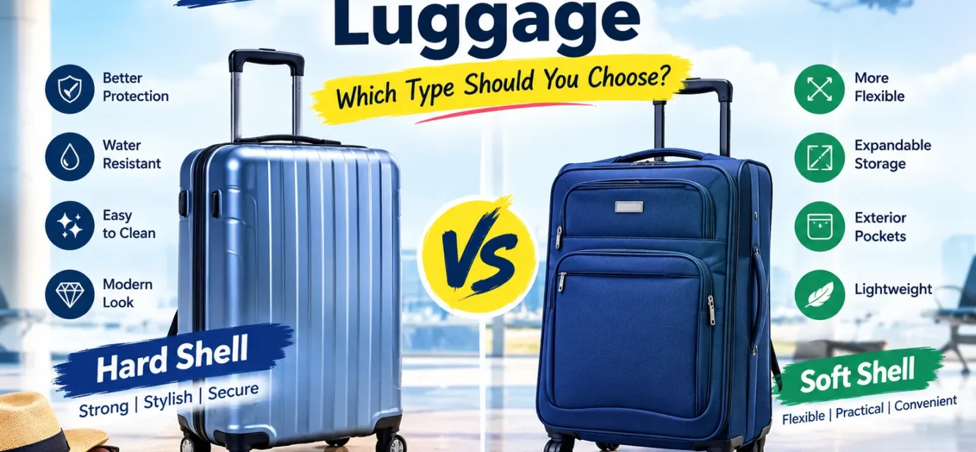 Hard shell vs soft shell luggage comparison for travel