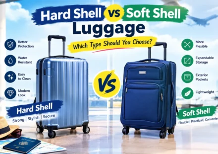 Hard shell vs soft shell luggage comparison for travel
