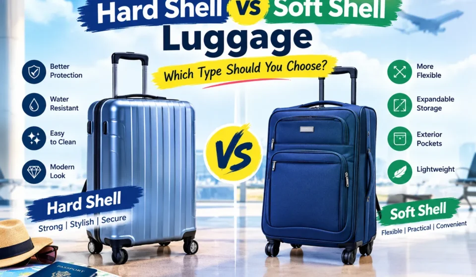 Hard shell vs soft shell luggage comparison for travel