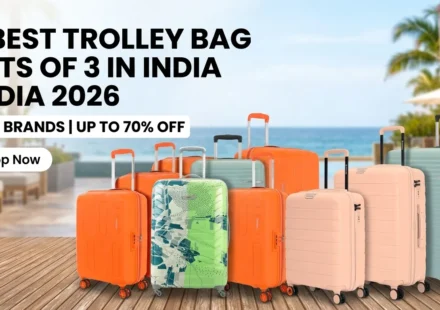 Best trolley bag set of 3 in India 2026 featuring American Tourister, Skybags, Kamiliant and other luggage brands